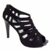 Womens Black Gladiator Cut Out Sandals wholesale
