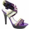 Womens Purple Anne Michelle Platform Buckle Sandals wholesale