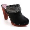 Black Fur Shoes wholesale