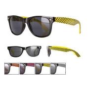Wholesale Chequered Arm Wayfarer Sunglasses