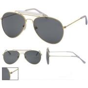 Wholesale Gold And White Double Bridged Aviator Sunglasses