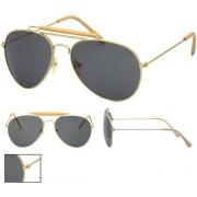 Wholesale Gold Double Bridge Aviator Sunglsses