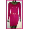 Womens Raspberry Lace Dresses wholesale