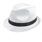 Wholesale Kids White Trilby Hats