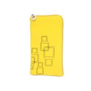 Wholesale Suede Yellow Mobile Phone Zip Pouches