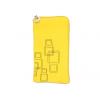 Suede Yellow Mobile Phone Zip Pouches wholesale