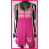 Womens Cute Pink Striped Pocket Dresses wholesale