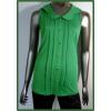 Women's Green Peter Pan Collar Tops wholesale