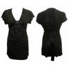 Ted Baker Black Branded Ladies Satin Tie Jersey Tops wholesale
