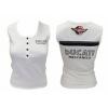 Women's White Official Ducati Meccanica Vest Tops wholesale