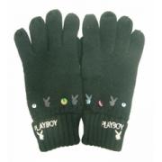 Wholesale Joblot Of 10 Playboy Womens Black & Sequin Detailed Gloves PG0060-BLK