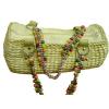 Elsa Straw Bag With Wooden Beads wholesale