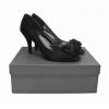 Joblots Of Women's Opal Double Bow Black Shoes wholesale