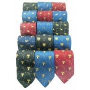 Wholesale Job Lot Of Mixed Star Sign Silk Ties