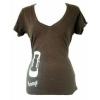 Job Lot Of Ladies Loop Clothing Dark Brown V Neck T Shirts wholesale