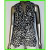 Transitional Zebra Pussy Bow Printed Blouses wholesale