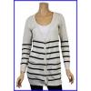 Folia Cream Striped Knitted Cardigans 1 wholesale