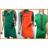 Women's 2 Colour Frill Zip Dresses wholesale