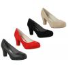 Ladies Suede Block Heeled Shoes wholesale