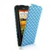 Konect HTC One S Blue Polka Dot Flip Cases wholesale