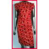 Women's Red Floral Ruched Dresses 1 wholesale