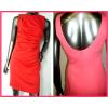 Women's Coral And Red Ruched Dresses wholesale