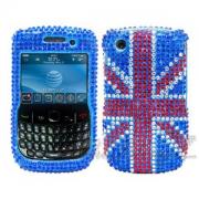Wholesale Blackberry 8520 Curve Union Jack Gem Cases