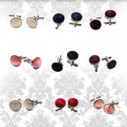 Wholesale Swirl Silver Plated Cufflinks