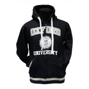 Wholesale Oxford University Zipped Navy Hooded Sweatshirts