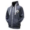 Oxford University Melange Denim Blue Zipped Hoodies wholesale jackets