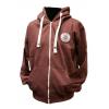 Oxford University Melange Maroon Zipped Hoodies wholesale coats