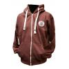 Oxford University Melange Maroon Zipped Hoodies