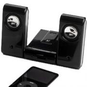 Wholesale ISound Portable Amplified Speakers For IPod/MP3 (black)