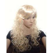 Wholesale Long Blonde Wavy Wigs With Fringe