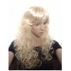 Long Blonde Wavy Wigs With Fringe