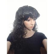 Wholesale Long Black Wavy Wigs With Fringe