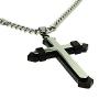 Stainless Steel And Black Plated Cross Pendants wholesale