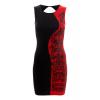 Red Side Sparkle Dust Sleeveless Bodycon Dresses dresses wholesale