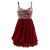 Strap Sequin Chiffon Party Prom Dresses wholesale clothing