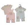 Baby Scruffy Bear Cotton Dungarees