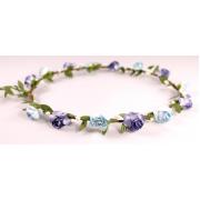 Wholesale Two Tone Blue Rose Head Garlands