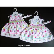 Wholesale Baby Girls Multi Spotted Dresses