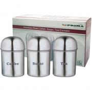 Wholesale 3Piece Canister Set (Dome) In Color Box