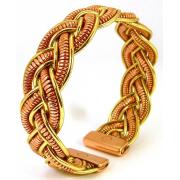 Wholesale Magnetic Copper And Brass Rounded Celtic Wove Bracelets