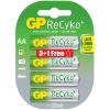 GP ReCyko+ AAA Carded 3+1 Free Rechargeable Batteries wholesale