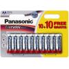 Panasonic Everyday Power Silver AA Carded 10 Plus 10F Batteries wholesale