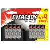 Eveready Alkaline Silver AA Carded 4 Plus 4 free Batteries chargers wholesale