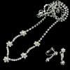 Silver Necklace And Earring Jewellery Sets wholesale