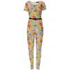 Belted Floral Print Jumpsuits wholesale suits