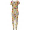 Belted Floral Print Jumpsuits wholesale